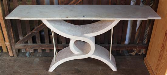 Marble top consol table